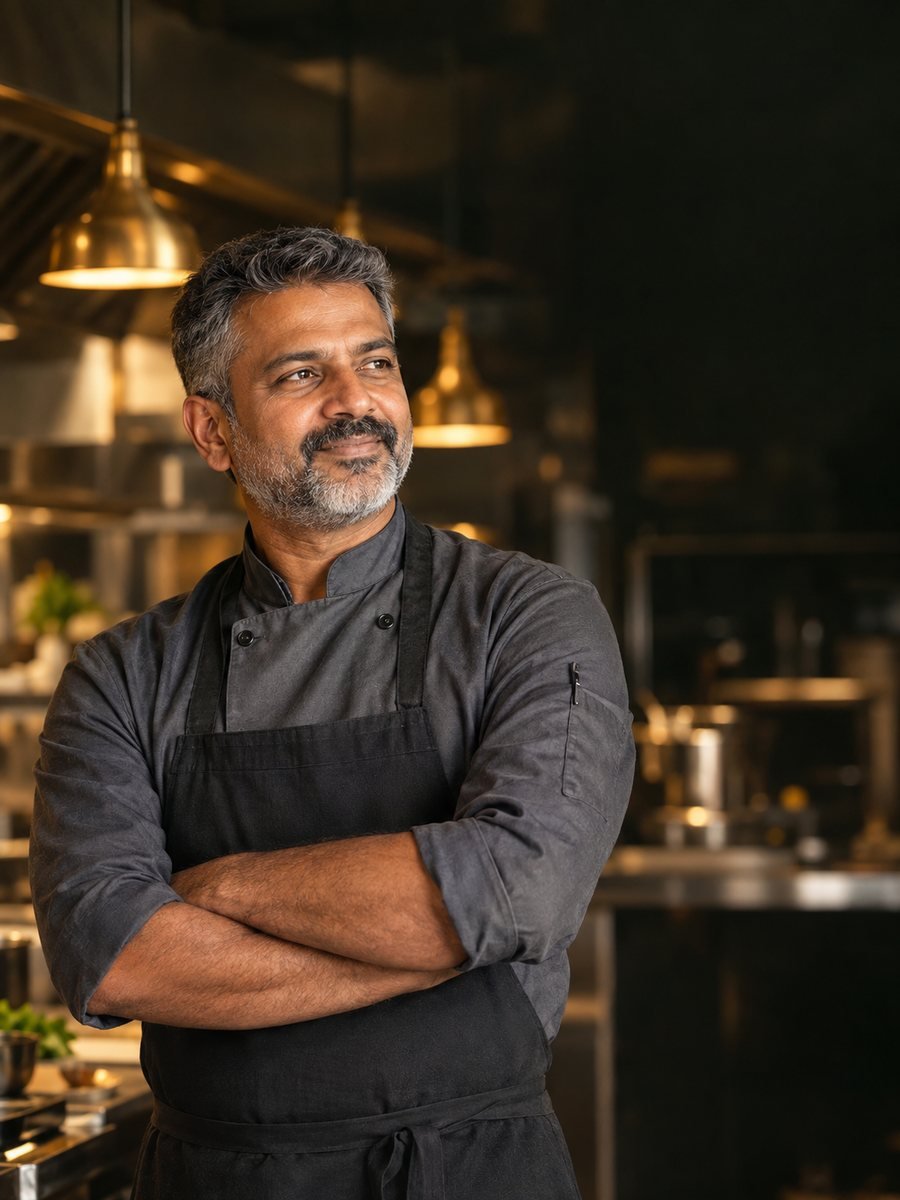 Chef Arjun Menon at Vasantham Restaurant